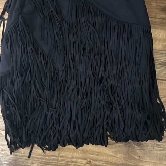 Idyllwind Womens Stylish Fringe Skirt - Black - Picture 3 of 6